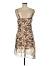 Audrey 3+1 100% Polyester Floral Ivory Cocktail Dress Size M - photo 2