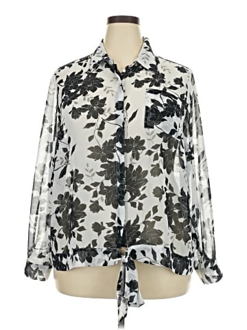 Lane Bryant Outlet Long Sleeve Blouse (view 1)