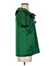 Ann Taylor LOFT 100% Polyester Green Short Sleeve Blouse Size XXS - photo 4