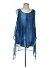 New Directions 100% Polyester Blue Sleeveless Blouse Size L - photo 1