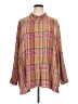 D&Co. Plaid Brown Long Sleeve Blouse Size 3X - photo 1