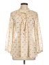 Patterson J. Kincaid 100% Polyester Ivory Long Sleeve Blouse Size L - photo 1