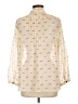 Patterson J. Kincaid 100% Polyester Ivory Long Sleeve Blouse Size L - photo 2