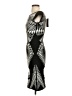 Herve Leger Graphic Black Cocktail Dress Size S - photo 5