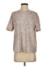 Calme Animal Print Tan Short Sleeve T-Shirt Size S - photo 1