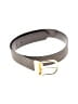 MICHAEL Michael Kors Gray Brown Leather Belt Size M - photo 1