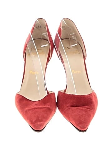 Christian Louboutin Vintage Suede D'Orsay Pumps 100mm (view 2)