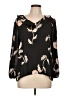 Unbranded Black 3/4 Sleeve Blouse Size L (estimated) - photo 1