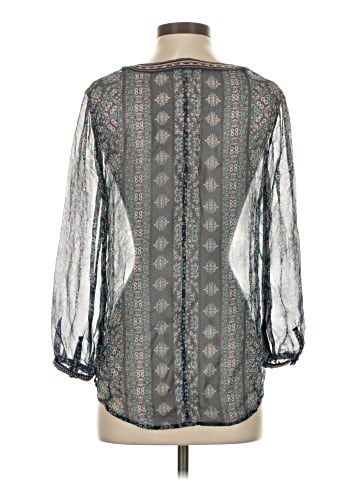 Ella Moss 3/4 Sleeve Silk Top (view 2)