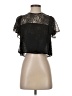 Zara Basic 100% Polymide Black Short Sleeve Top Size S - photo 1