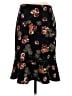 Max Studio 100% Polyester Floral Black Casual Skirt Size S - photo 1