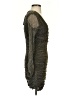 Steve Madden Metallic Gray Cocktail Dress Size S - photo 4