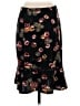 Max Studio 100% Polyester Floral Black Casual Skirt Size S - photo 2