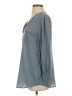 Joie 100% Silk Gray 3/4 Sleeve Silk Top Size XS - photo 5