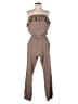 Guess 100% Silk Solid Brown Jumpsuit Size M - photo 1