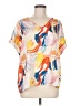 Entro Orange Short Sleeve Blouse Size M - photo 1