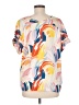 Entro Orange Short Sleeve Blouse Size M - photo 2