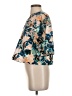 Ulla Johnson 100% Cotton Floral Teal Short Sleeve Blouse Size 4 - photo 5