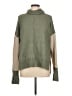 Tribal Color Block Green Turtleneck Sweater Size L - photo 1