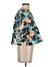 Ulla Johnson 100% Cotton Floral Teal Short Sleeve Blouse Size 4 - photo 4