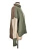 Tribal Color Block Green Turtleneck Sweater Size L - photo 4