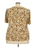 Jaclyn Smith Animal Print Gold Short Sleeve T-Shirt Size 3X - photo 2