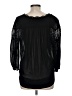 Weston 100% Nylon Black 3/4 Sleeve Blouse Size M - photo 2