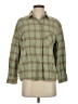 Ott Plaid Green 3/4 Sleeve Button-Down Shirt Size S - photo 1