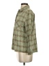 Ott Plaid Green 3/4 Sleeve Button-Down Shirt Size S - photo 5