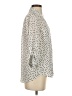 Iz Byer Polka Dots Ivory 3/4 Sleeve Blouse Size XS - photo 4
