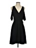 Alya Solid Black Cocktail Dress Size S - photo 1