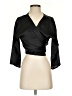 Unbranded 100% Polyester Black 3/4 Sleeve Blouse Size S - photo 1
