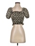 Monteau Gold Short Sleeve Top Size S - photo 1