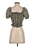 Monteau Gold Short Sleeve Top Size S - photo 2