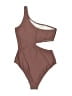 Unbranded Solid Brown One Piece Swimsuit Size L (estimated) - photo 2