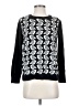 Charter Club Print Black Pullover Sweater Size S - photo 1