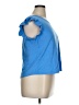 On 34th 100% Supima Cotton Blue Short Sleeve Top Size 0X - photo 4