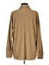 Boohoo Chevron-herringbone Tan Long Sleeve Blouse Size 6 - photo 2