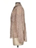 Warehouse 100% Polyester Tweed Ivory Long Sleeve Blouse Size 4 - photo 5