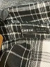 Shein Plaid Black Long Sleeve Button-Down Shirt Size M - photo 7