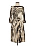 Chico's Animal Print Tan Cocktail Dress Size S - photo 1