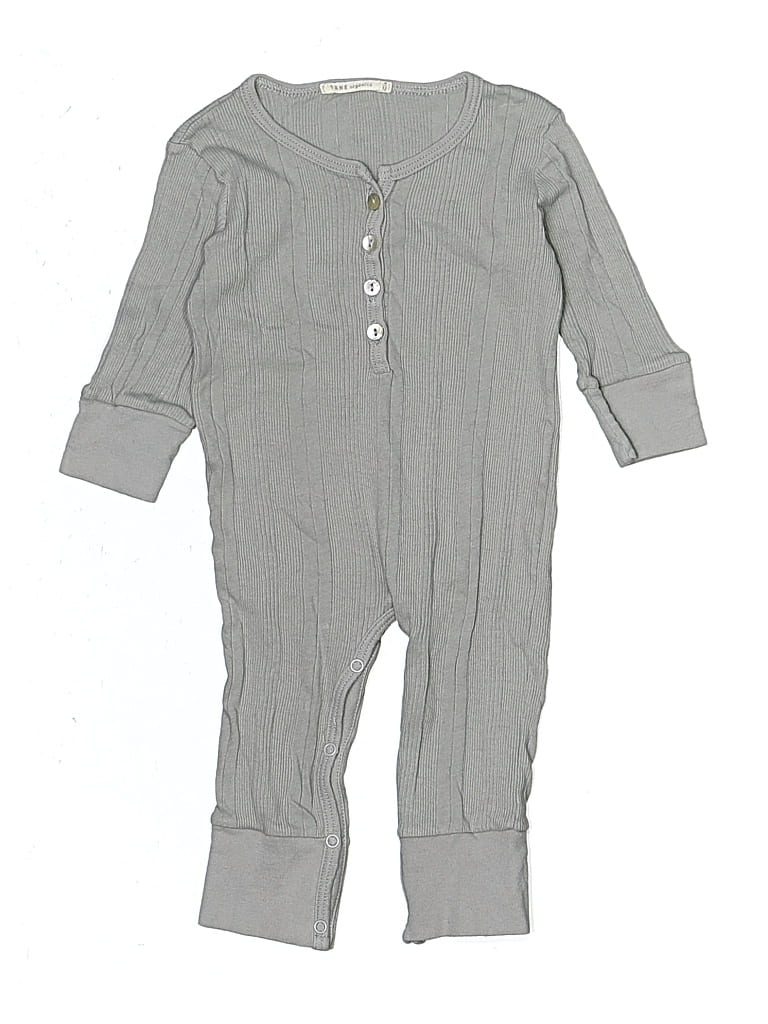 Pre-owned Assorted Brands Babies' Long Sleeve Outfit In Gray