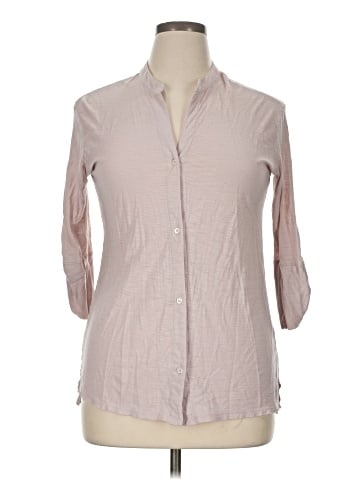 James Perse 3/4 Sleeve Button-Down Shirt (view 1)