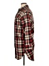 Maje Plaid Burgundy 3/4 Sleeve Blouse Size XL - photo 5