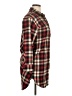 Maje Plaid Burgundy 3/4 Sleeve Blouse Size XL - photo 4