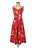 Unbranded Floral Red Casual Dress Size XS (estimated) - photo 1