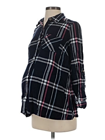 Motherhood Long Sleeve Button-Down Shirt (view 1)
