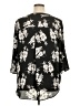 Chaus Floral Black 3/4 Sleeve Blouse Size 1X - photo 2