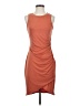 Olivia Grey Solid Orange Cocktail Dress Size S - photo 1