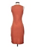 Olivia Grey Solid Orange Cocktail Dress Size S - photo 2